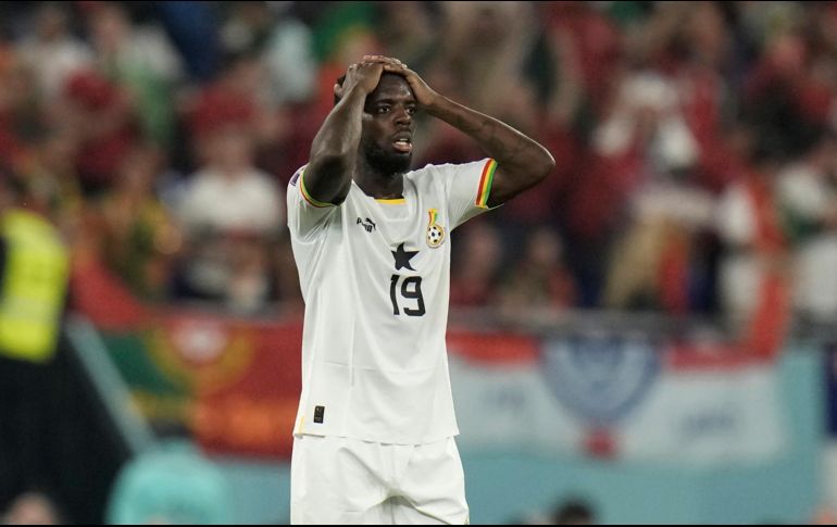 IÑAKI WILLIAMS. El delantero debutó ayer con Ghana y estuvo a punto de marcar un gol a Portugal en Qatar 2022. AP / H. Ammar