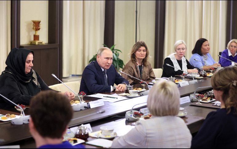 Algunos familiares de soldados se han quejado de no haber sido invitados a la reunión y han criticado directamente el liderazgo de Putin. AFP/A. Shcherbak-SPUTNIK