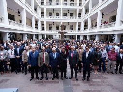 La firma del convenio tuvo lugar en el Palacio de Gobierno del estado de Tamaulipas. TWITTER/@Dr_AVillarreal