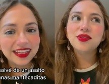 La influencer Sofía Rosales (@soofia.rosales) compartió en su TikTok cuando le compartió una mantecada al ladrón que asaltó el camión en el que viajaba. ESPECIAL