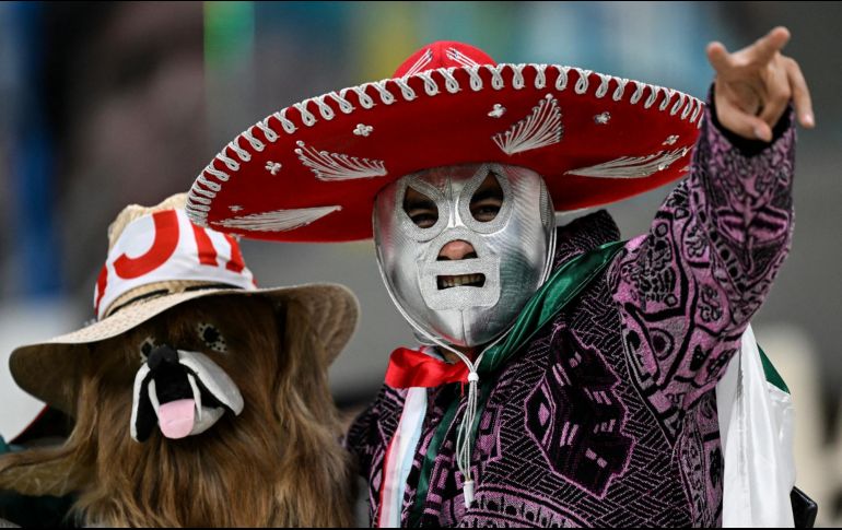 Aficionados de México y Argentina se dan cita en el estadio Lusail como parte del Grupo C de Qatar 2022. AFP / A. Estrella