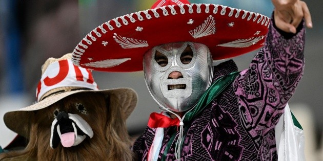 Fotogalería: Aficionados le dan color a las tribunas por el Argentina vs México en Qatar 2022