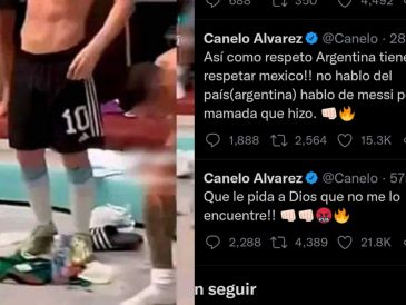 El Canelo Álvarez pidió que Messi respete a México, así como él respeta a Argentina. ESPECIAL