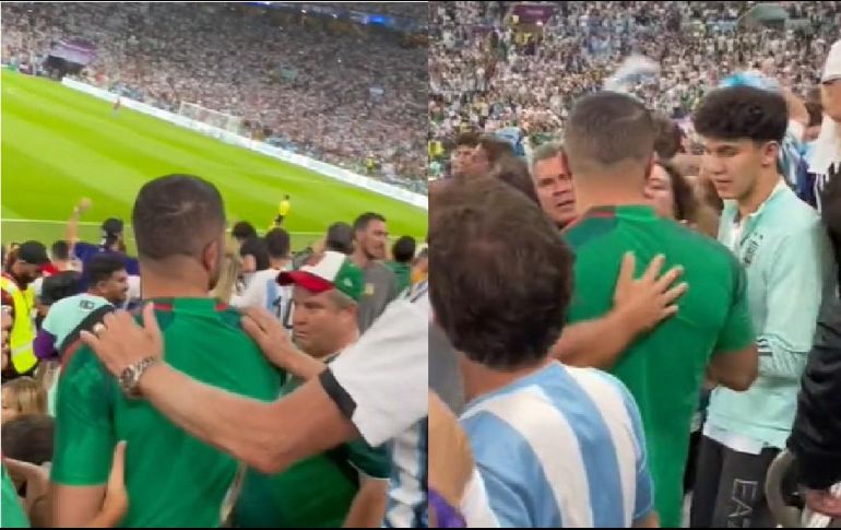El tiktoker uruguayo, Guillefutbol publicó el video en su cuenta en el cual se aprecia que decenas de aficionado argentinos festejan el gol de su selección cuando de repente aparece Jair Pereira buscando a uno de los fanáticos. ESPECIAL
