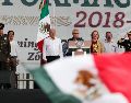 "Mi propuesta sería llamarle humanismo mexicano, porque tenemos que formar un distintivo", declara López Obrador. EFE / M. Guzmán