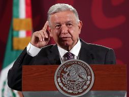 El Presidente López Obrador dice que procurará que se mantenga la unidad en Morena una vez que se defina el candidato o candidata presidencial. EFE / S. Gutiérrez