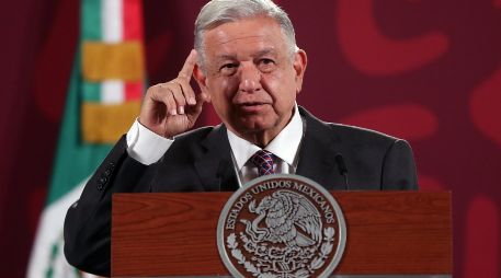 El Presidente López Obrador dice que procurará que se mantenga la unidad en Morena una vez que se defina el candidato o candidata presidencial. EFE / S. Gutiérrez