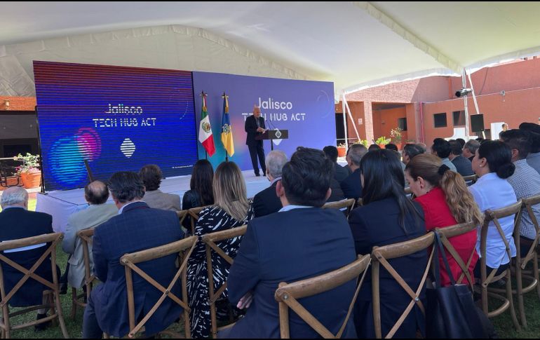 La presentación de Jalisco Tech Hub Act fue realizada en la planta de IBM en El Salto, Jalisco. TWITTER / @inesjp