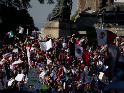 Según las cifras compartidas por el Gobierno capitalino, se estimó que a la marcha asistieron alrededor de 1.2 millones de personas. AP/F. Llano