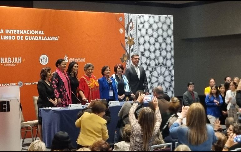 Dulce María Sauri Riancho, Amalia Dolores García Medina y Beatriz Paredes Rangel, fueron quienes formaron parte del panel “Liderazgo femenino e innovación sostenible para transformar al país”. EL INFORMADOR / K. Esparza