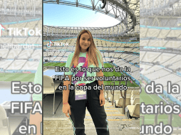 Usuaria de TikTok compartió su experiencia como voluntaria del mundial de Qatar 2022. TIKTOK/Captura de video