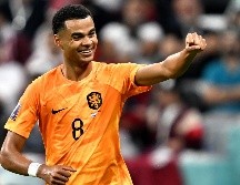 El primer tanto de la Naranja Mecánica llegó al minuto 26 por conducto Cody Gakpo. EFE / N. Thekkayil