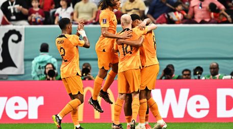 Holanda se impuso por 2-0 a Qatar en su último duelo dentro de la primera fase de la Copa del Mundo, algo que le permitió quedarse con el puesto de honor en su sector. EFE / N. Thekkayil