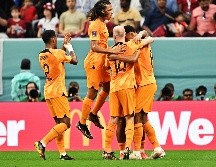 Holanda se impuso por 2-0 a Qatar en su último duelo dentro de la primera fase de la Copa del Mundo, algo que le permitió quedarse con el puesto de honor en su sector. EFE / N. Thekkayil