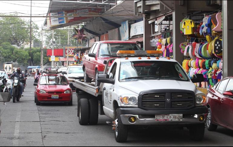 Sobre los costos por el arrastre, la legislación señala que el pago será equivalente a la distancia que el vehículo tenga que ser arrastrado. EL INFORMADOR / ARCHIVO