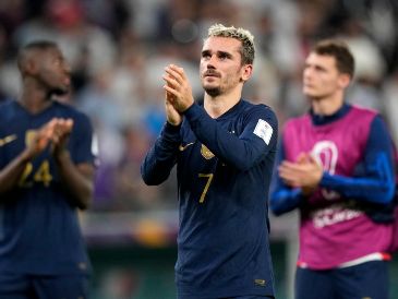 Antoine Griezmann anotó el que habría supuesto el empate de 1-1 en el último partido de la fase de grupos entre Francia y Túnez. AP / F. Augstein