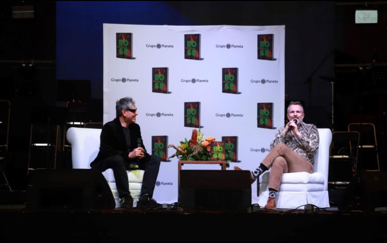 Miguel Bosé en la presentación de Historia secreta de mis mejores canciones. GENTE BIEN • TONY MARTÍNEZ.