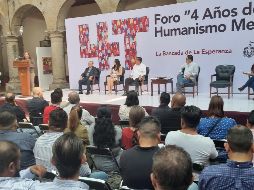 El acto conmemorativo de los cuatro años de la 4T se realizó en el patio central del Congreso. EL INFORMADOR/R. Rivas