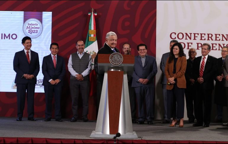 El Presidente Andrés Manuel López Obrador aseguró que el aumento es el mayor en cuatro décadas y descartó que vaya a incidir en la inflación. SUN/C. Mejía