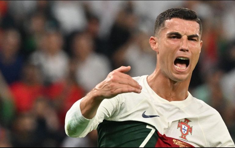 Cristiano Ronaldo marcó su noveno gol en mundiales contra Ghana, y se convirtió en el primer futbolista en la categoría varonil en lograr esta hazaña en cinco mundiales diferentes. AFP/ Y. Jung