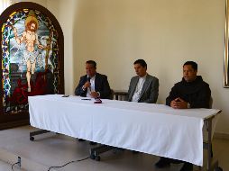 Autoridades religiosas y municipales ofrecieron una rueda de prensa para dar a conocer los pormenores de la visita de “La Generala”. EL INFORMADOR/A. Navarro