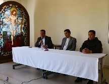 Autoridades religiosas y municipales ofrecieron una rueda de prensa para dar a conocer los pormenores de la visita de “La Generala”. EL INFORMADOR/A. Navarro