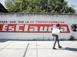 Bardas pintadas con el slogan “Es Claudia” han sido vistas en al menos 11 Entidades. EL INFORMADOR/C. Zepeda