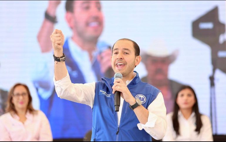 Marko Cortés visitó San Luis Potosí en el marco del primera reunión de estructuras panistas rumbo al 2024. TWITTER/@MarkoCortes