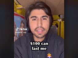 Inicialmente, el influencer hizo el reto por una semana, pero al ver que podría ahorrar dinero decidió extenderlo a un mes. TIKTOK / @frankie_hoy