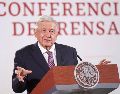 "Lleva tiempo también el periodo de prueba, pero yo espero que el año próximo ya este produciendo a toda su capacitad", señaló López Obrador. SUN / G. Espinosa
