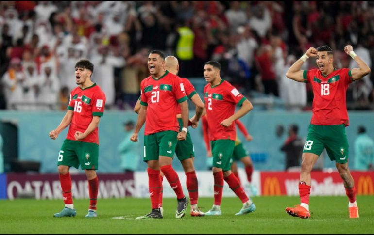 Marruecos se convirtieron en el primer equipo africano que alcanza los cuartos de final de un Mundial desde Ghana en 2010. AP / L. Bruno