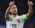 El capitán de Bélgica en Qatar disputó 126 partidos con la selección, marcando 33 goles. AFP / ARCHIVO