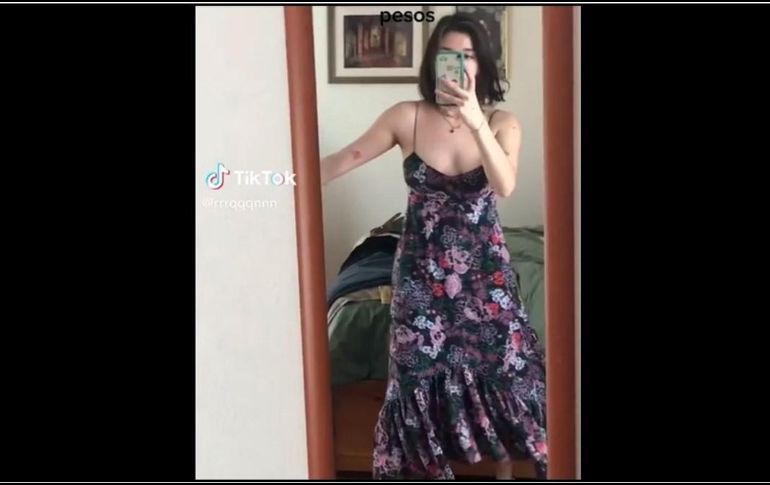 El video de la mujer recibió diversos comentarios en TikTok. ESPECIAL/CAPTURA DE VIDEO