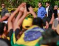 En su discurso, Bolsonaro dijo estar en el "lado de la verdad, la honestidad, del respeto a la familia y la libertad de expresión y religiosa". AFP/S. Lima