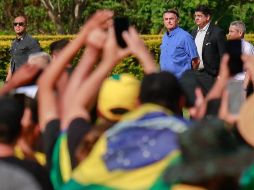En su discurso, Bolsonaro dijo estar en el 