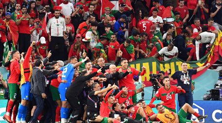 Marruecos ha hecho historia por su continente al posicionarse entre los cuatro mejores equipos de un Mundial en donde pocos apostaban por ellos. EFE / G. Licovski