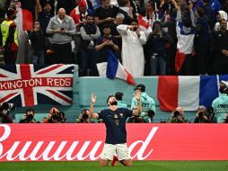 Olivier Giroud celebra el segundo gol de francia. AFP / A. C. Pojoulat