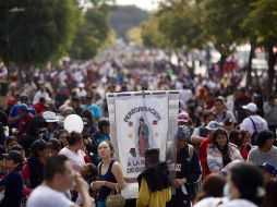 Tan solo este sábado, hasta las 14:00 horas, la alcaldía Gustavo A. Madero ya reportó el arribo de 162 mil 884 fieles. SUN/G. Espinosa