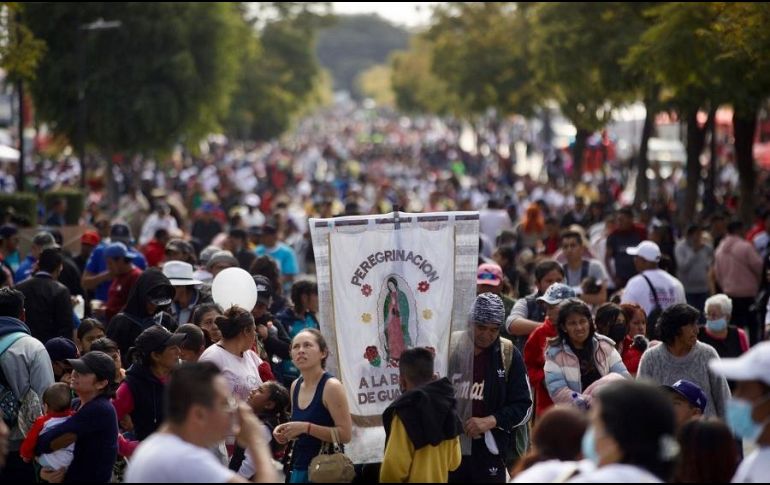 Tan solo este sábado, hasta las 14:00 horas, la alcaldía Gustavo A. Madero ya reportó el arribo de 162 mil 884 fieles. SUN/G. Espinosa