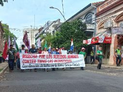 Desde México hasta Argentina, pasando por Centroamérica, hay poco para celebrar el Día de los Derechos Humanos. En la foto, una protesta en Paraguay contra el despojo de tierras. EFE/L. Barros