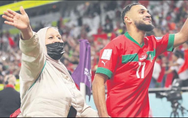 Las madres de los seleccionados de Marruecos han estado con ellos todo el tiempo. EFE