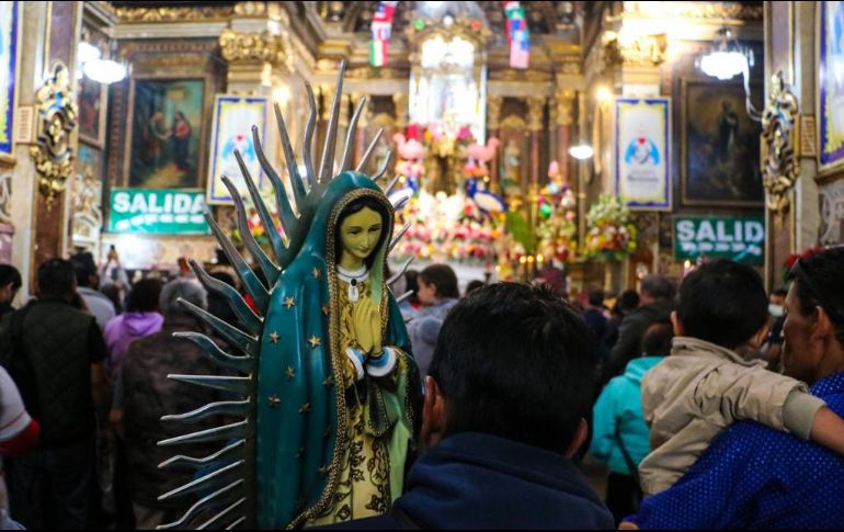 La celebración a la Virgen de Guadalupe en el Santuario se llevó a cabo de manera presencial. EL INFORMADOR / A. Navarro