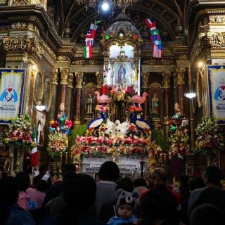 Con pies descalzos y rodillas peladas, agradecen los milagros a la Virgen de Guadalupe