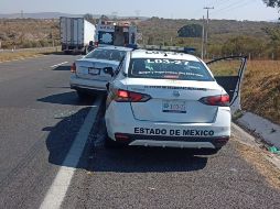 Los asaltantes al observar la presencia de los elementos de la Guardia Nacional huyeron con rumbo desconocido. ESPECIAL