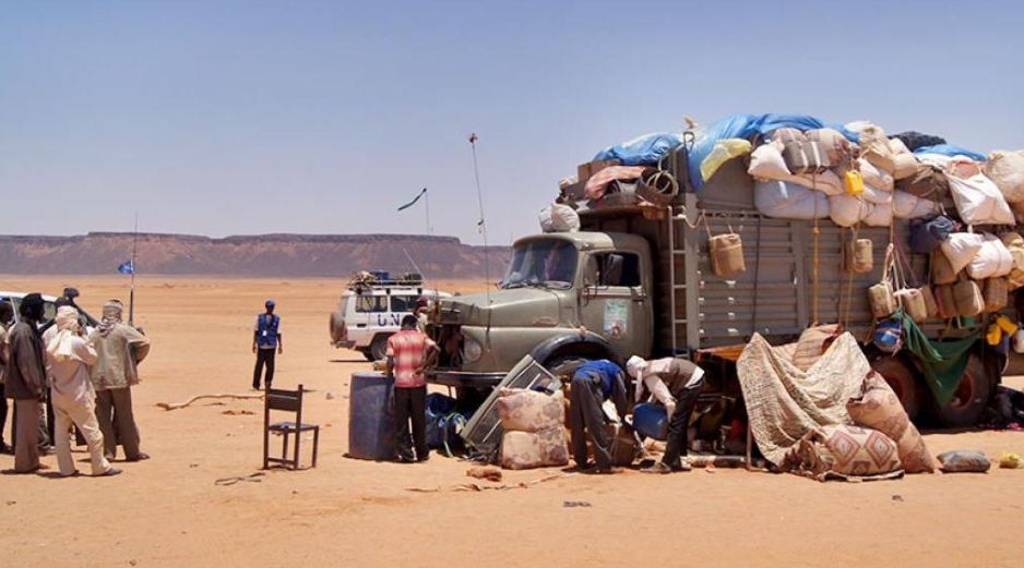 El desierto de Chad una de las rutas más concurridas por los migrantes y el lugar donde han muerto cerca de 150 personas en lo que va del 2022. ESPECIAL