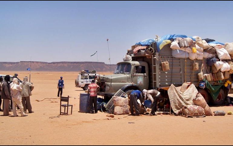 El desierto de Chad una de las rutas más concurridas por los migrantes y el lugar donde han muerto cerca de 150 personas en lo que va del 2022. ESPECIAL