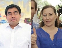 Miguel Barbosa y Érika Alonso, ex gobernadores de Puebla, murieron en 2022 y 2018, respectivamente. ARCHIVO