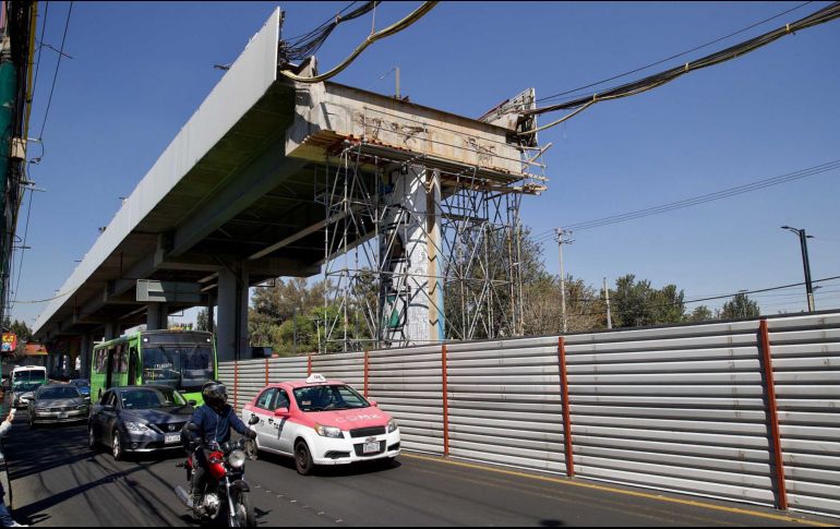 Aún falta la colocación de una columna adicional, central, metálica que abonará al reforzamiento de la pieza. SUN/Archivo