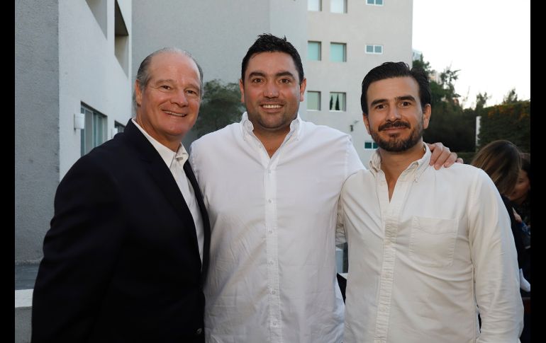 Fernando Ibarra, Juan Carlos Álvarez y Christian Montes. GENTE BIEN JALISCO/Claudio Jimeno
