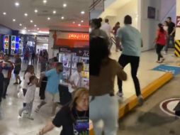 De acuerdo con varios testigos que se encontraban en el interior de la sala, tuvieron que salir gateando por precaución y evitar que alguna bala impactara. ESPECIAL